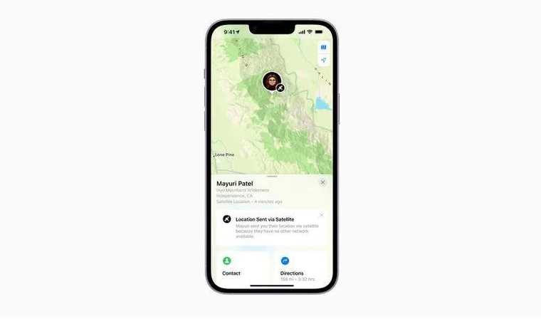 嵊州苹果14维修分享iPhone14系列中 FindMy功能通过卫星分享位置方法教程 